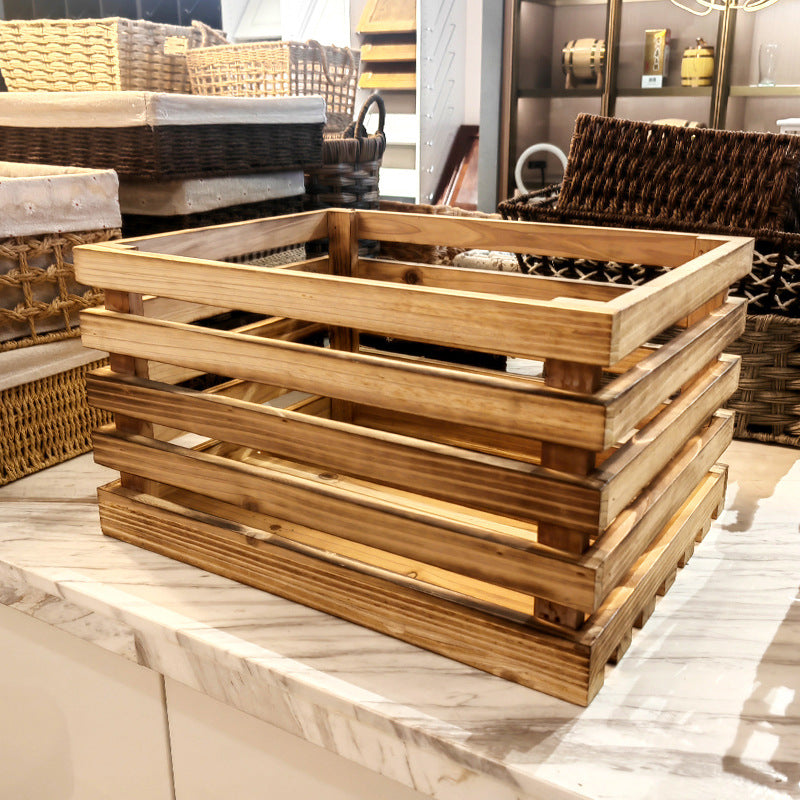 Wooden Storage Crate Acalora