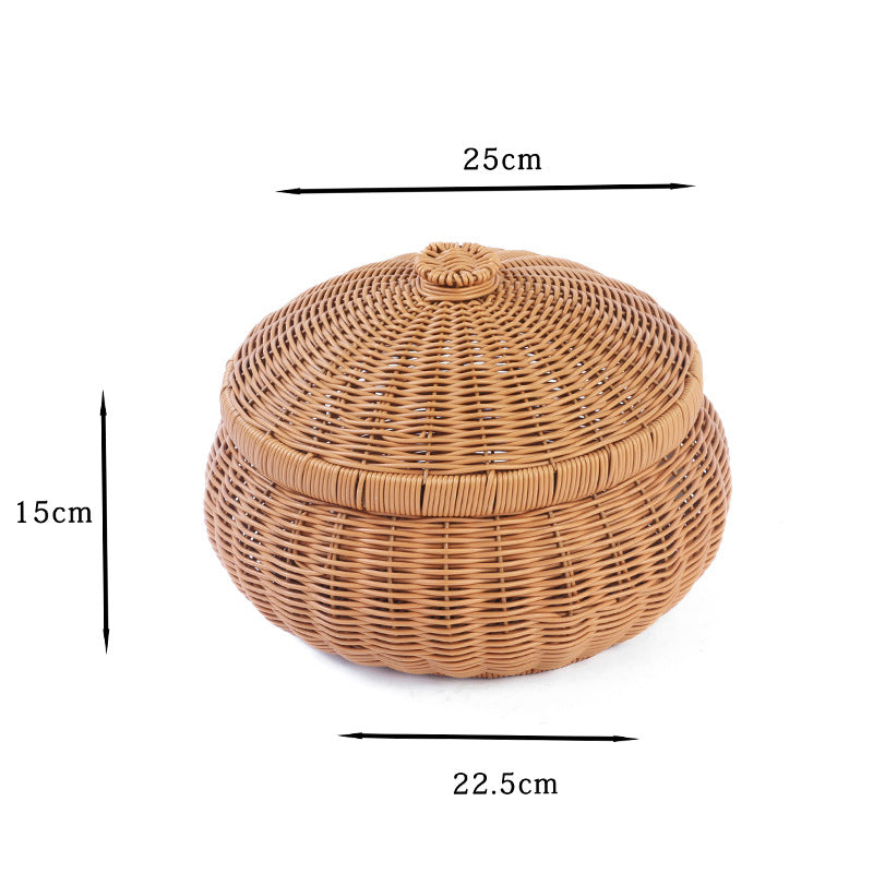 Handcrafted Natural Fiber Storage Container Acalora