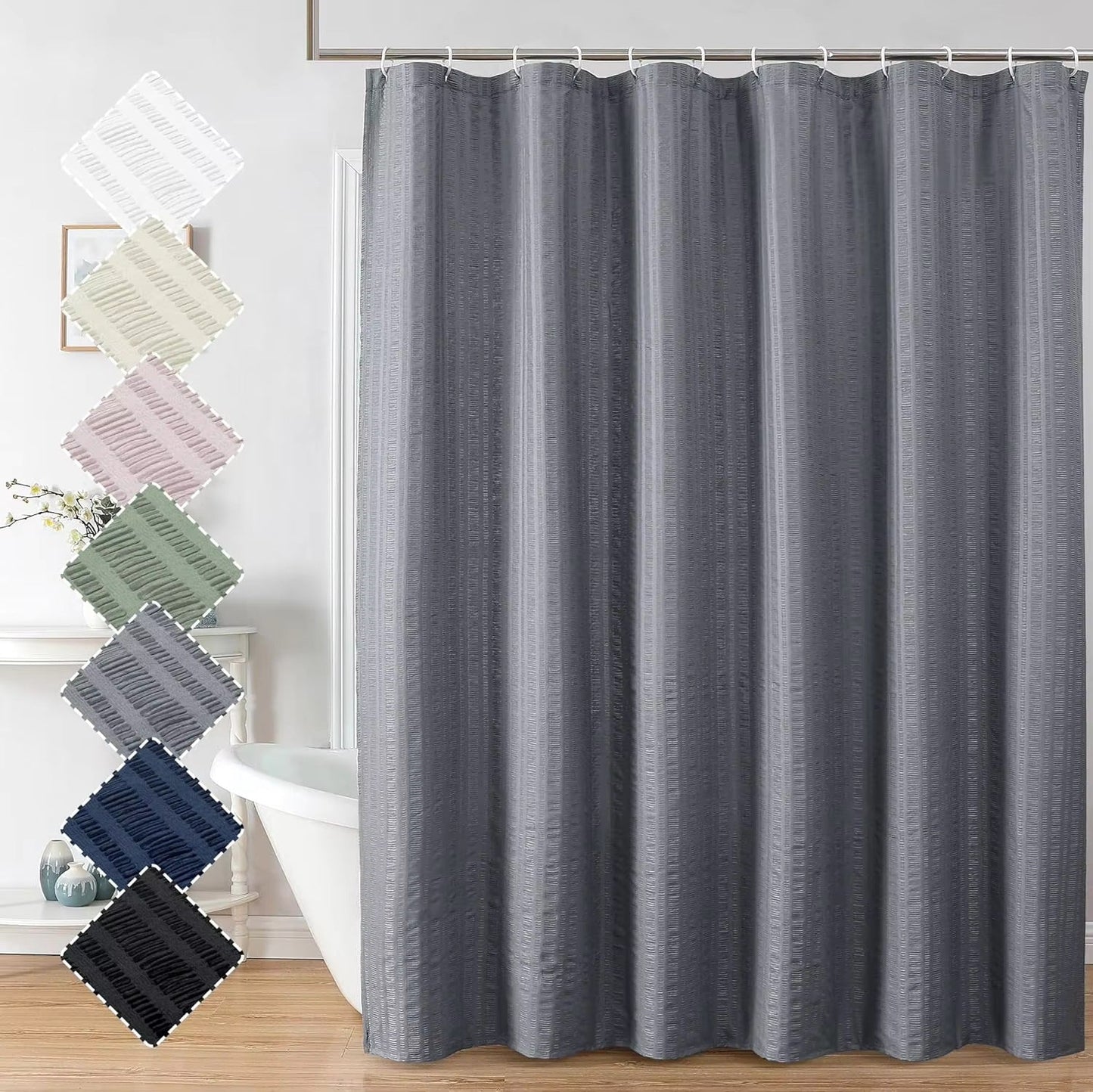 Premium Textured Shower Curtain