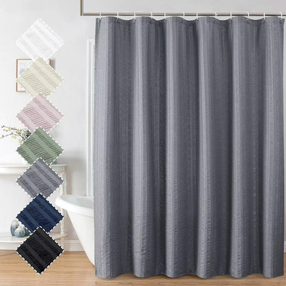 Premium Textured Shower Curtain