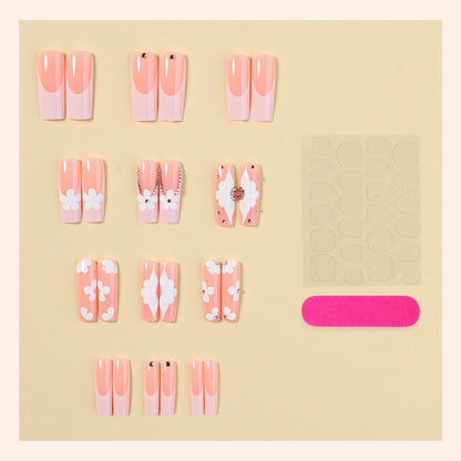 Floral Accent Press-On Nail Art Kit Acalora