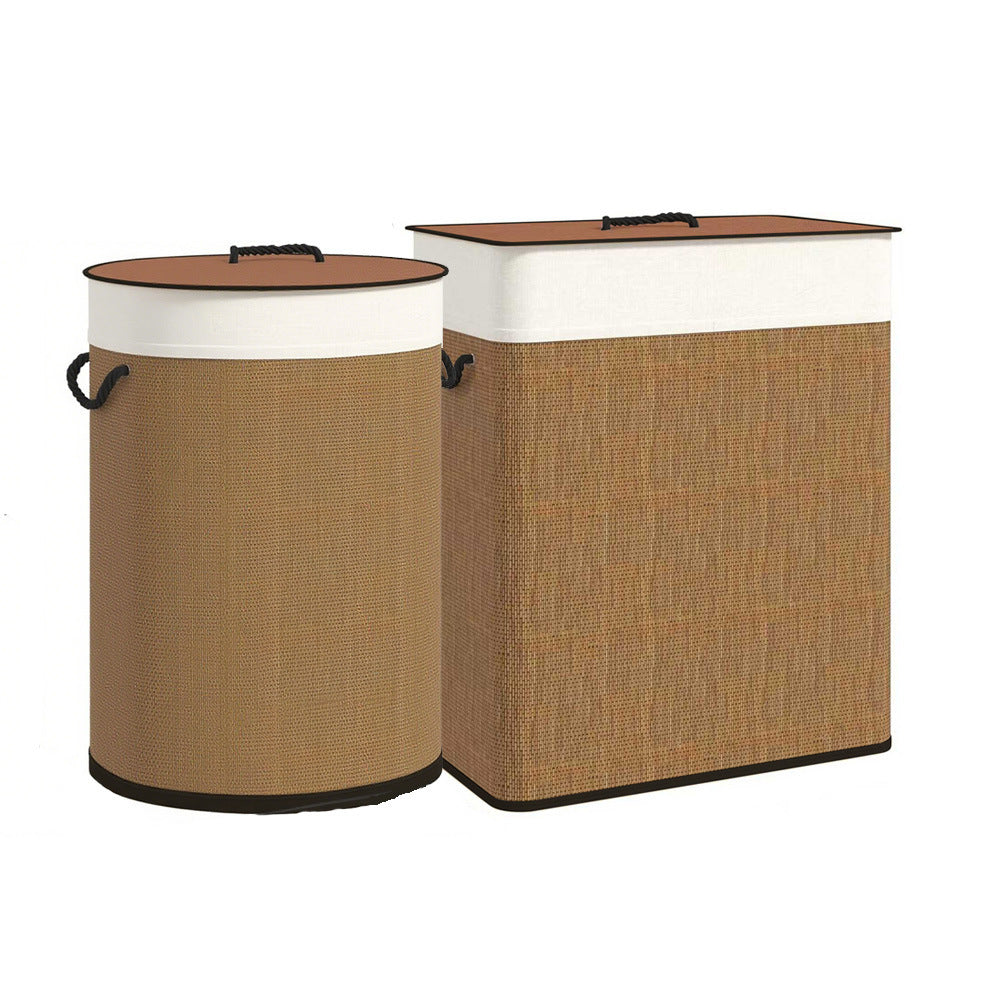 Elegant laundry container with removable lid and sturdy handles Acalora