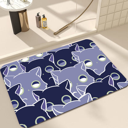 Cute Cat Design Bath Mat