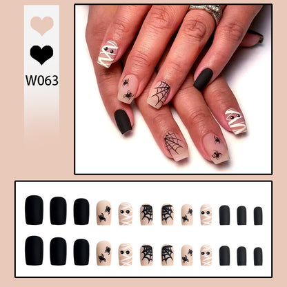 Artificial nail set with unique patterns Acalora