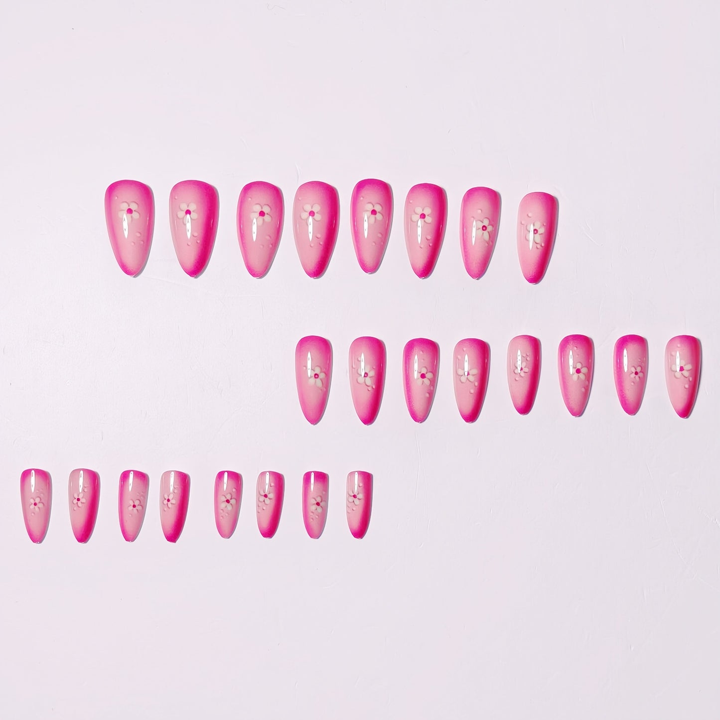 Floral Art Acrylic Nail Set Acalora