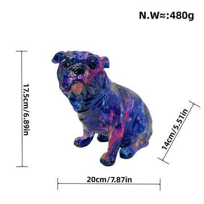 Colorful decorative figure of a dog in modern design Acalora