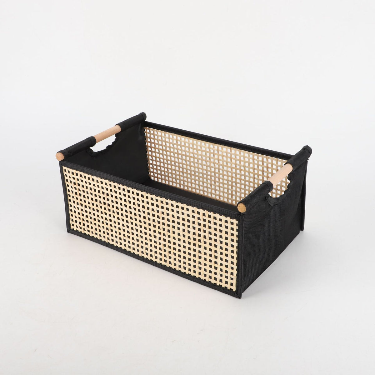 Multifunctional storage bowl made of bamboo and textile Acalora