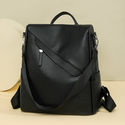 Elegant Leather Laptop Backpack Acalora