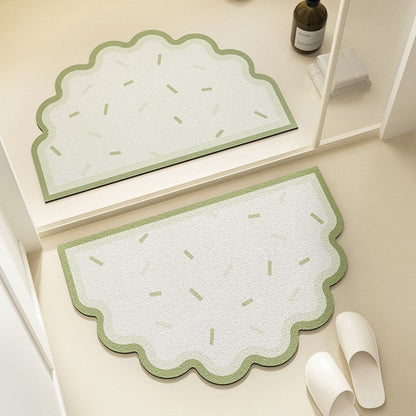 Floral Pattern Bath Mat