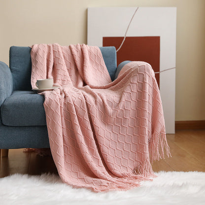 Cozy Knit Throw Blanket