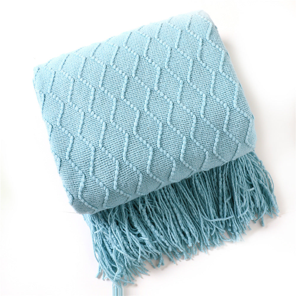 Cozy Knit Throw Blanket