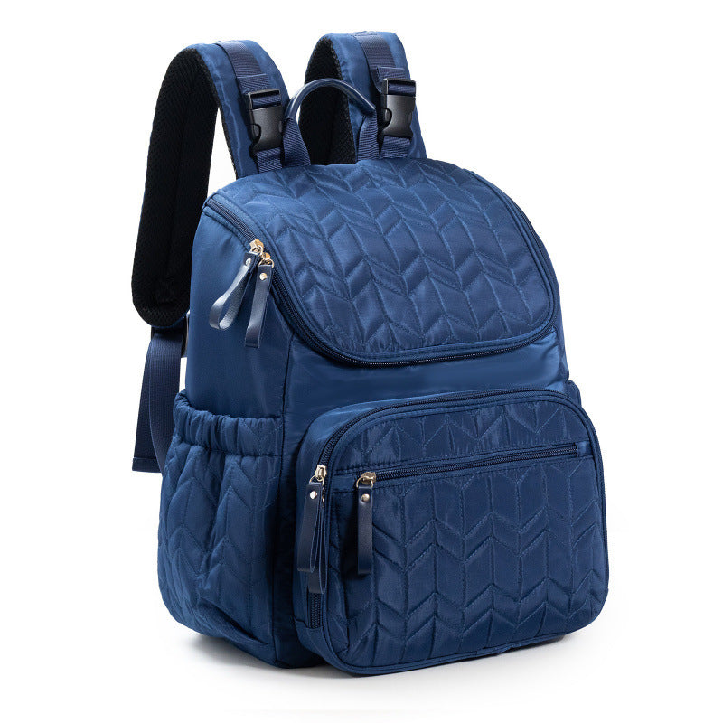 Quilted Multi-Pocket Backpack Acalora
