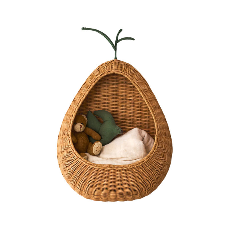 Decorative Woven Pear-Shaped Storage Basket Acalora