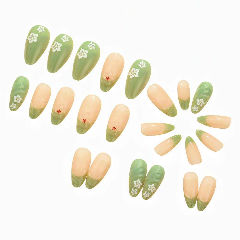 Artificial Nails Set with Filigree Flower Patterns Acalora