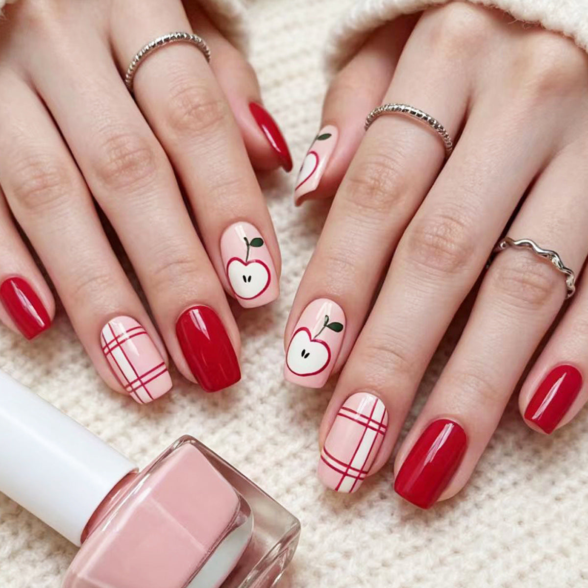 Creative Apple-Themed Nail Art Acalora 1788155498