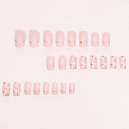 Floral Art Acrylic Nail Design Acalora