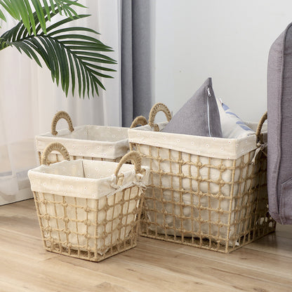 Natural Fiber Decorative Storage Baskets Acalora