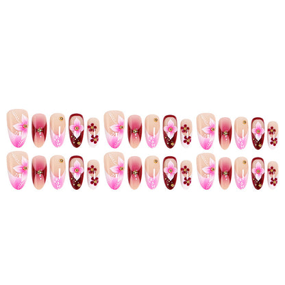 Handmade nail set with floral details Acalora
