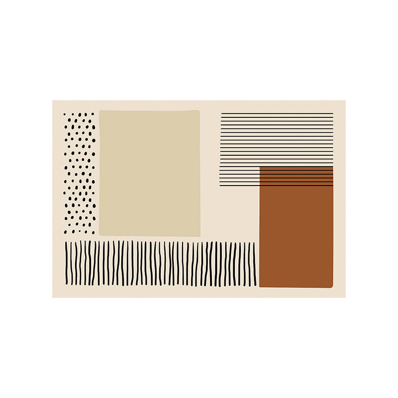 Abstract Geometric Design Bath Mat Acalora