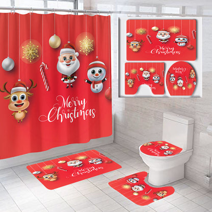 Festive Christmas Bathroom Set