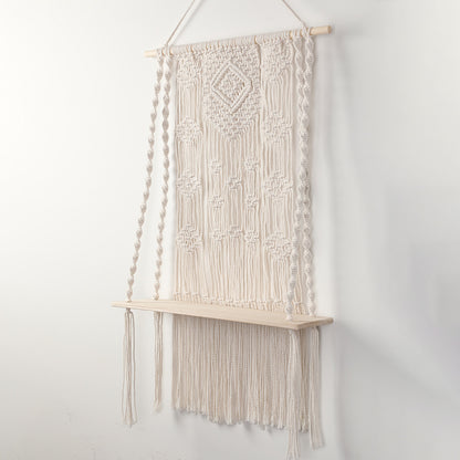 Macrame Wall Shelf with Hanger Acalora