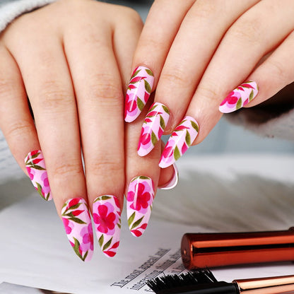 Artificial nails with exciting floral design Acalora