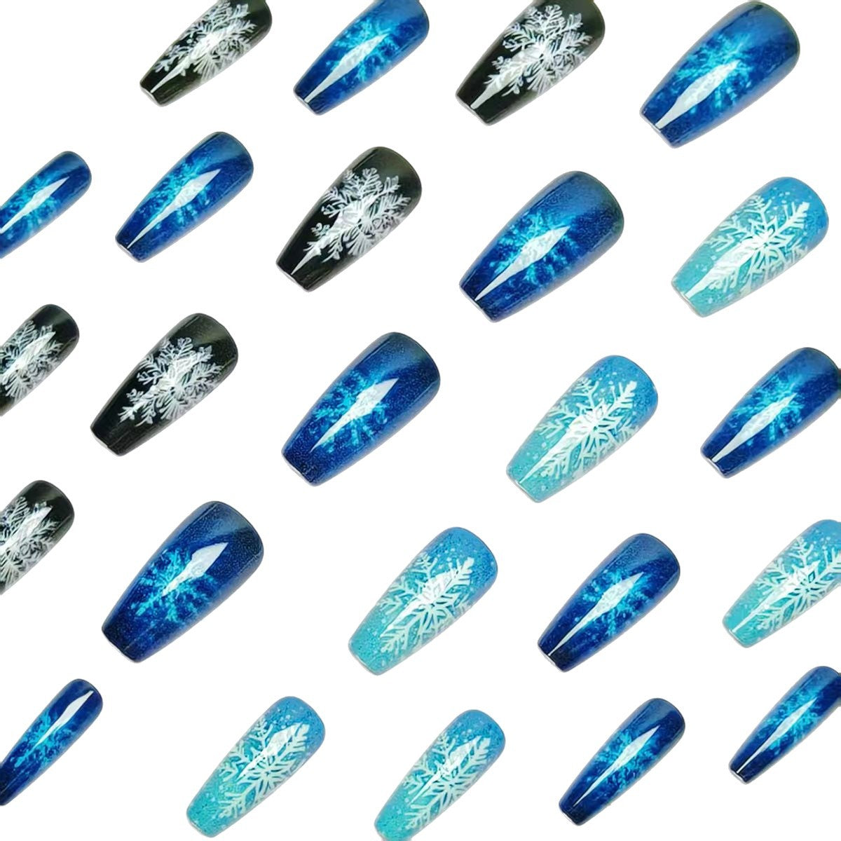 Frosted Snowflake Nail Art Acalora