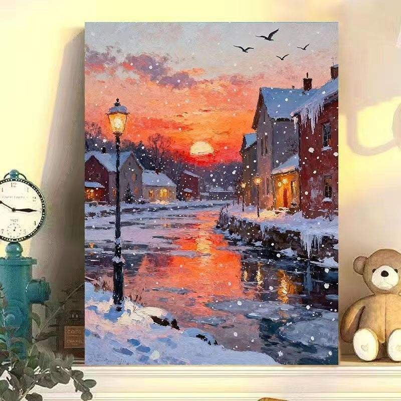 Winter Wonderland Landscape Canvas Art
