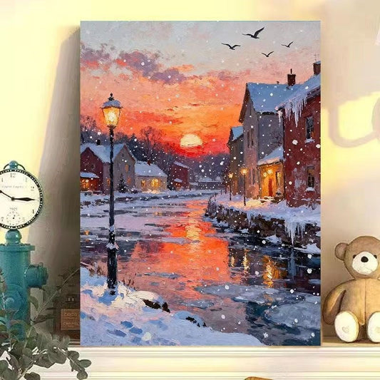 Winter Wonderland Landscape Canvas Art