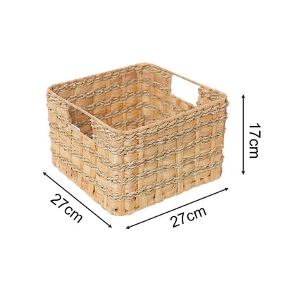 Practical storage basket made of natural materials