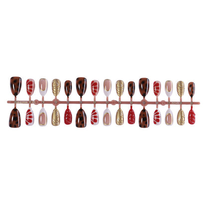 Decorative Press-On Nail Art Set with Unique Seasonal Designs Acalora