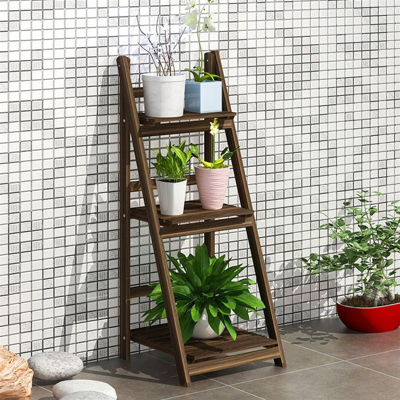 Multi-Tiered Wooden Ladder Shelf Acalora