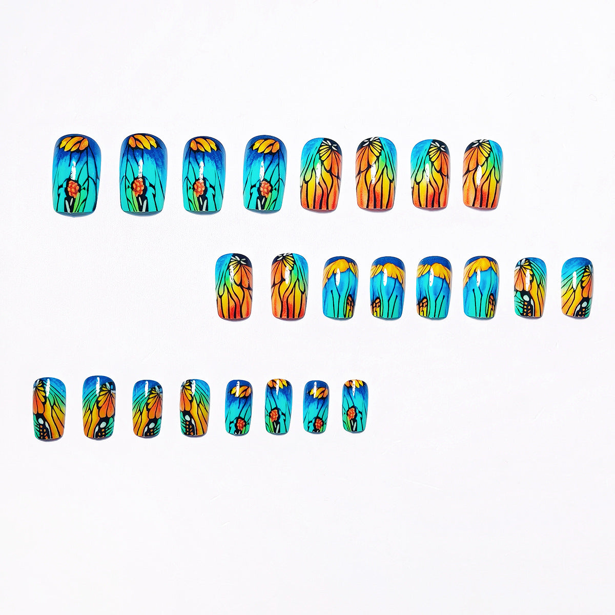 Floral Artistic Nail Art Acalora