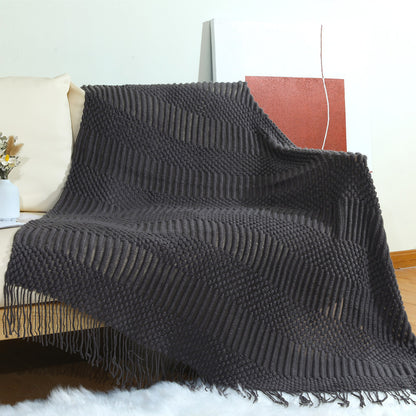 Women's Cozy Textured Throw Blanket