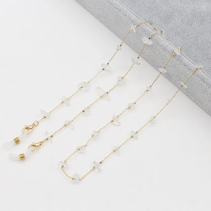 Elegant Crystal-Embellished Eyewear Chain Acalora