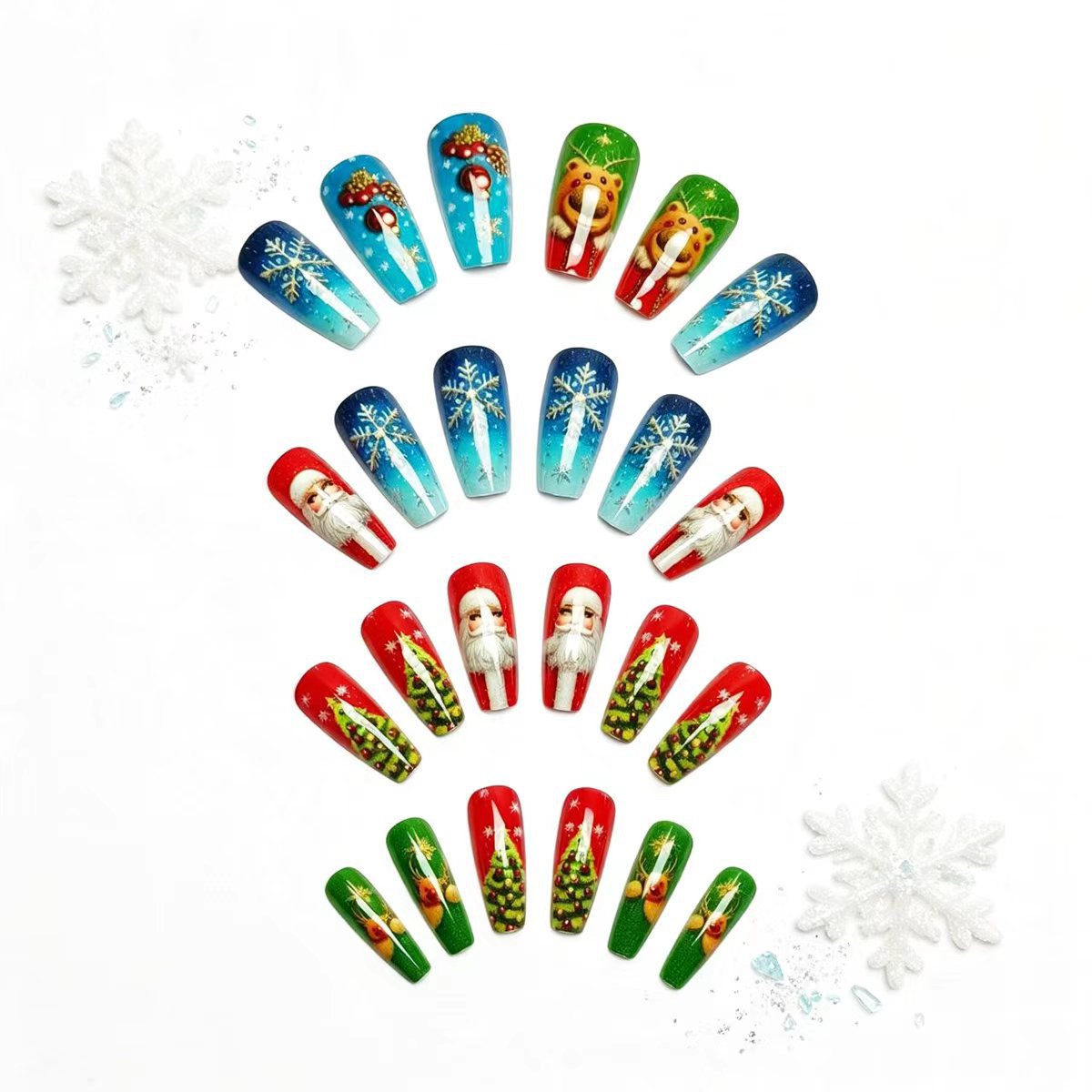 Festive Winter-Themed Nail Art Acalora 1788155576