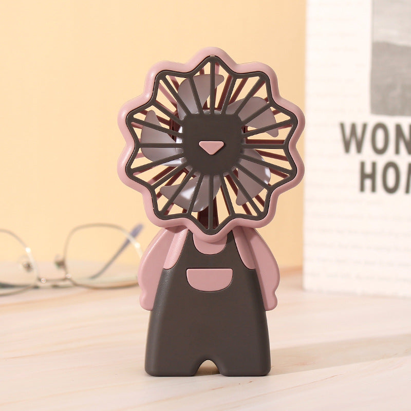 Women's creative mini handheld fan with floral motif Brehn