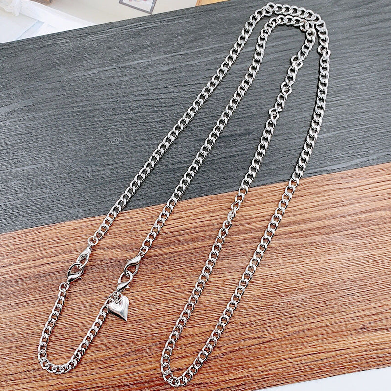 Stylish Silver Chain Necklace Acalora