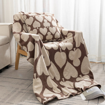 Plush Hearts Pattern Throw Blanket