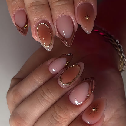 Artistic Gradient Press-On Nails Acalora