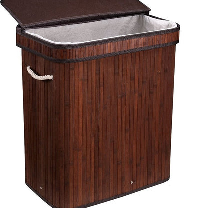 Elegant Laundry Basket Made of Natural Bamboo Acalora