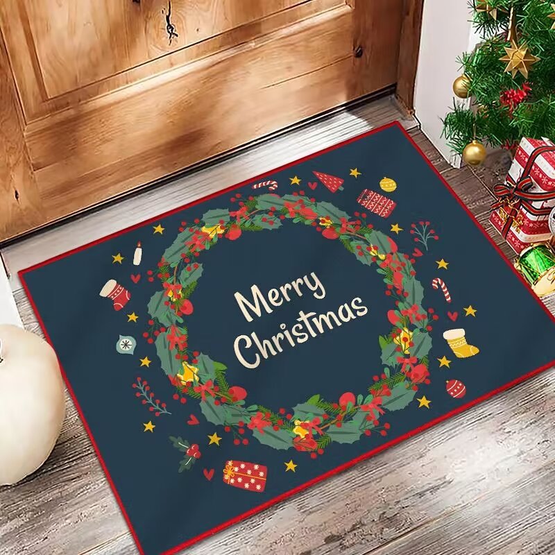 Festive Holiday Door Mat