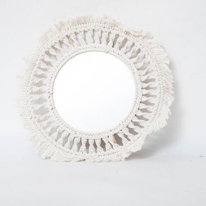 Round Macrame Wall Mirror