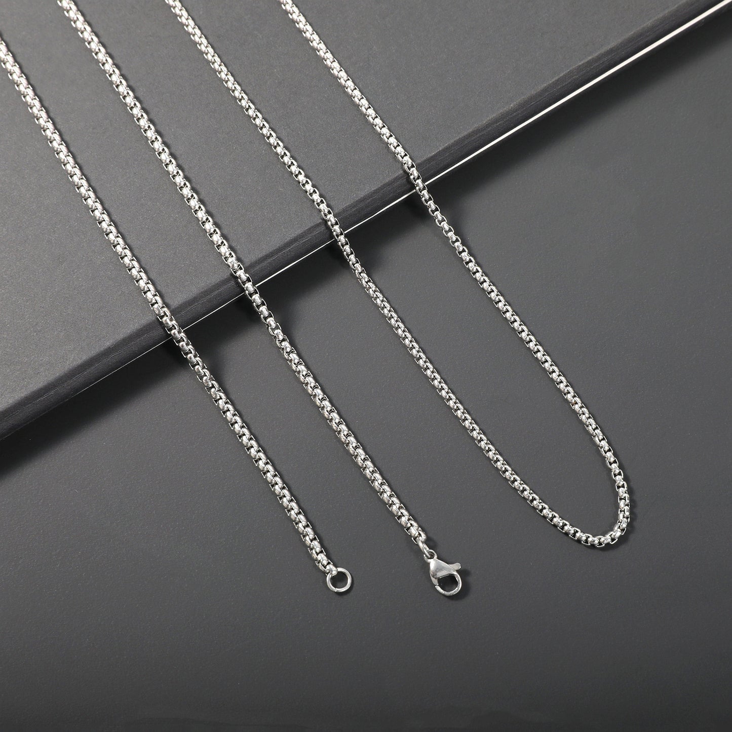 Sleek Stainless Steel Chain Necklace Acalora
