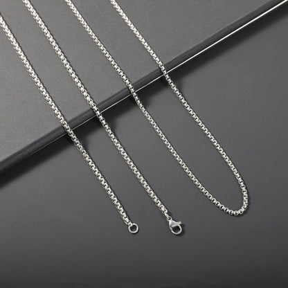 Sleek Stainless Steel Chain Necklace Acalora
