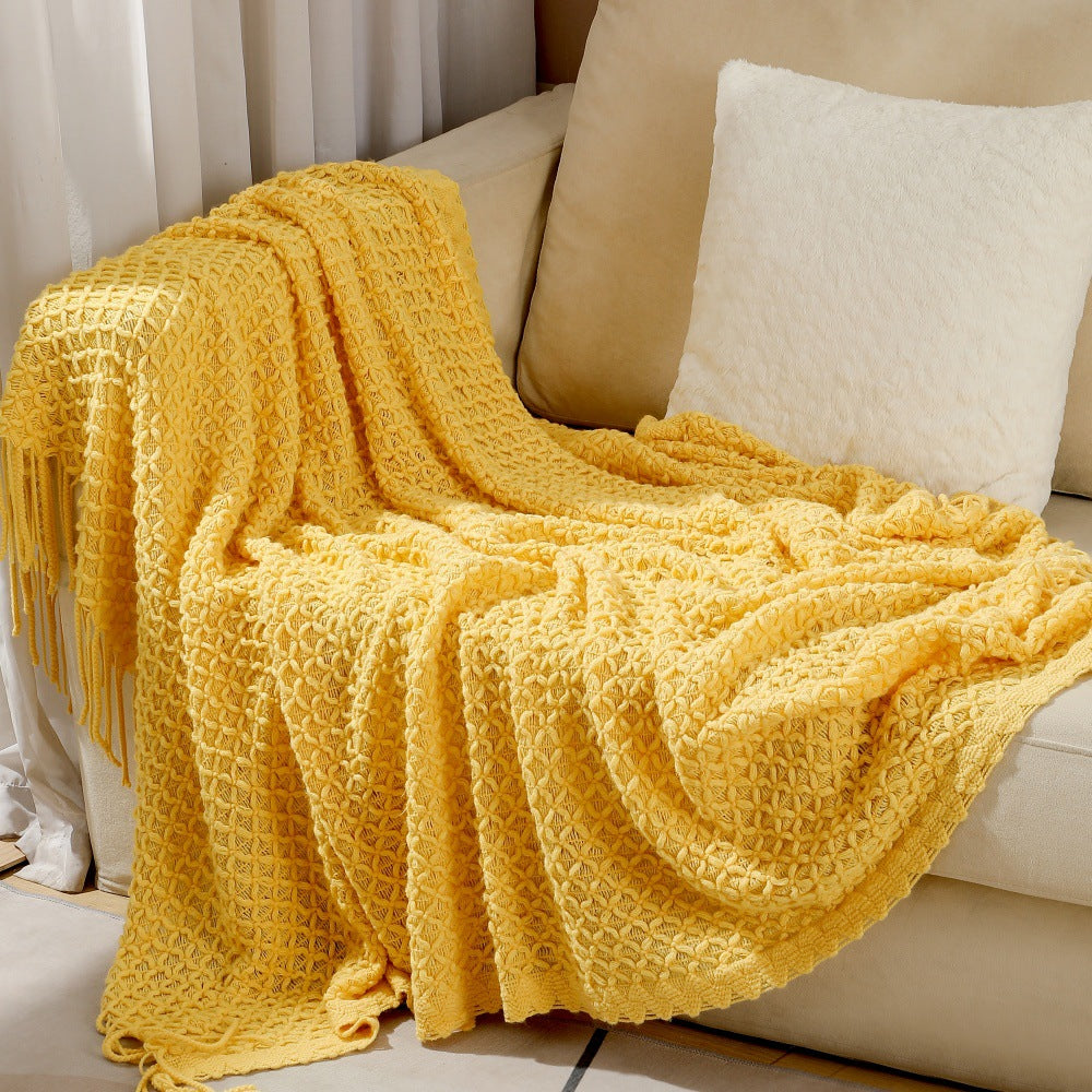 Unisex Decorative Woven Throw Blanket