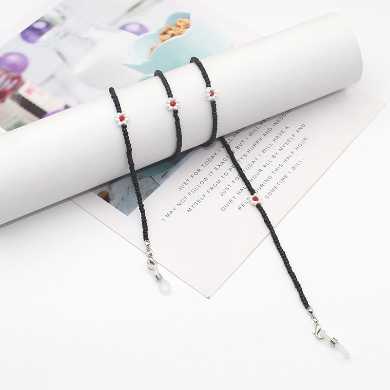 Floral Beaded Eyewear Chain Acalora