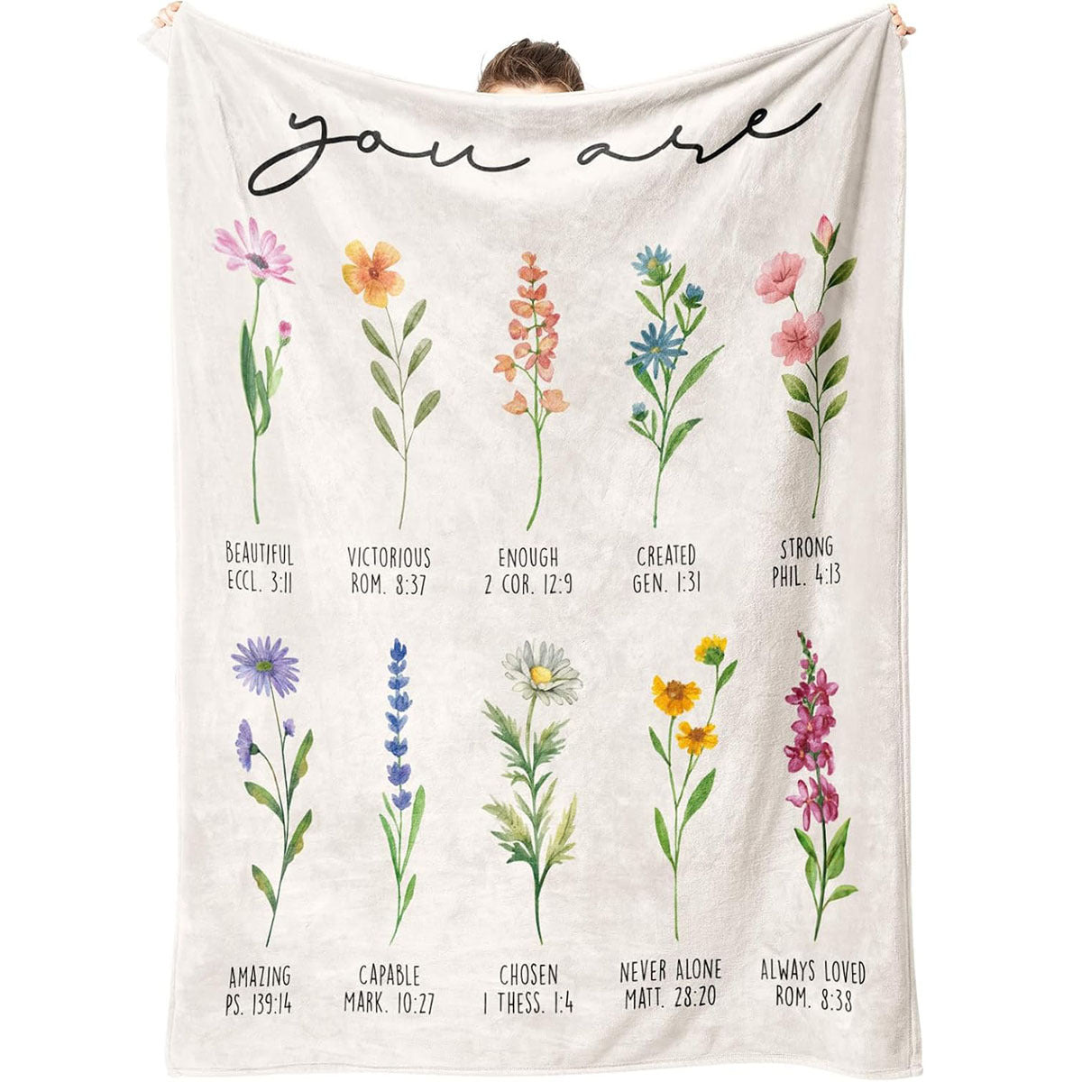 Unisex Inspirational Throw Blanket