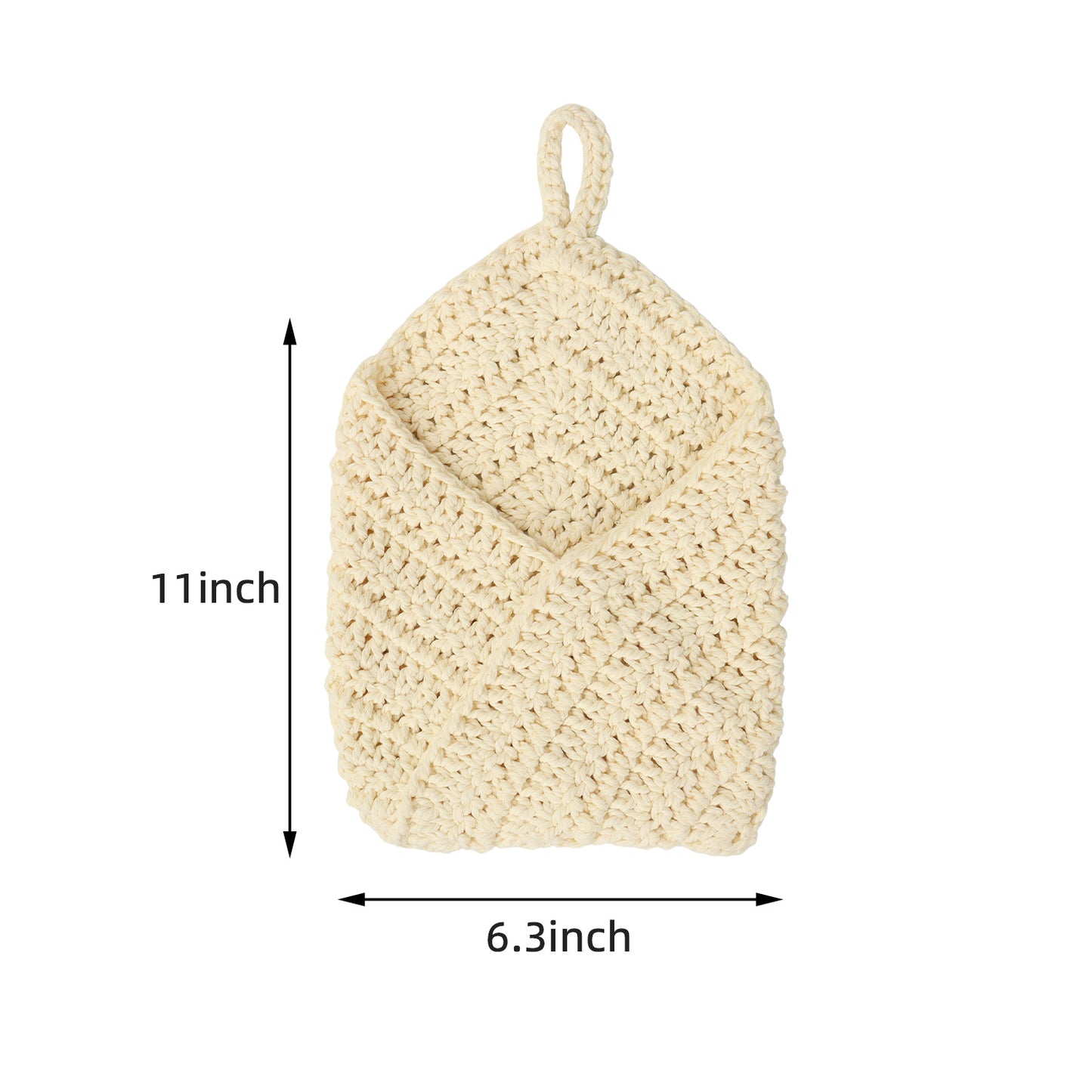 Hand-knotted storage bag Acalora