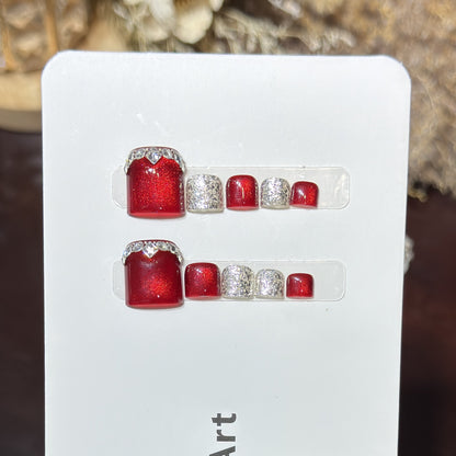 Decorative Crystal-Embellished Hair Clip Set Acalora